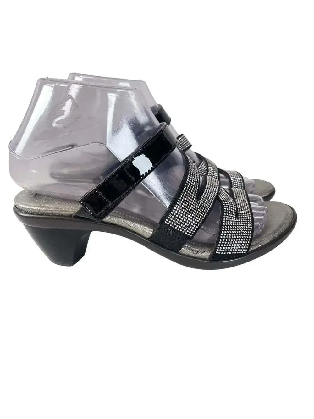 Naot black silver